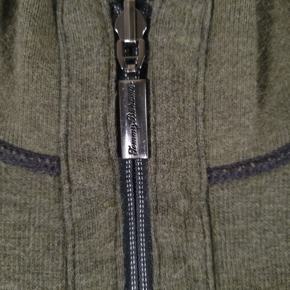 Tommy Bahama Sweater Mens XL Green Gray Reversible Half Zip Pullover Casual - Picture 4 of 9